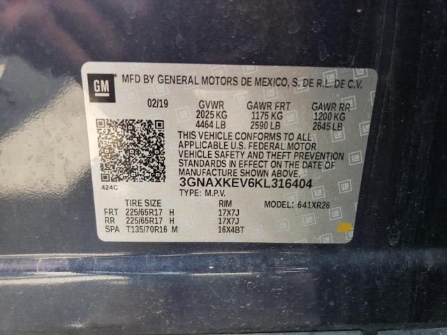 VIN 3GNAXKEV6KL316404 2019 CHEVROLET EQUINOX no.14