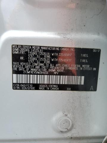 2017 TOYOTA RAV4 XLE - 2T3WFREV5HW384656