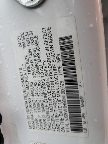2021 HONDA CRV 5J6RW1H50ML006679