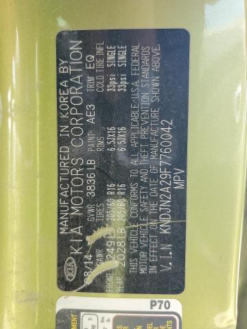 2015 KIA SOUL - KNDJN2A29F7760042