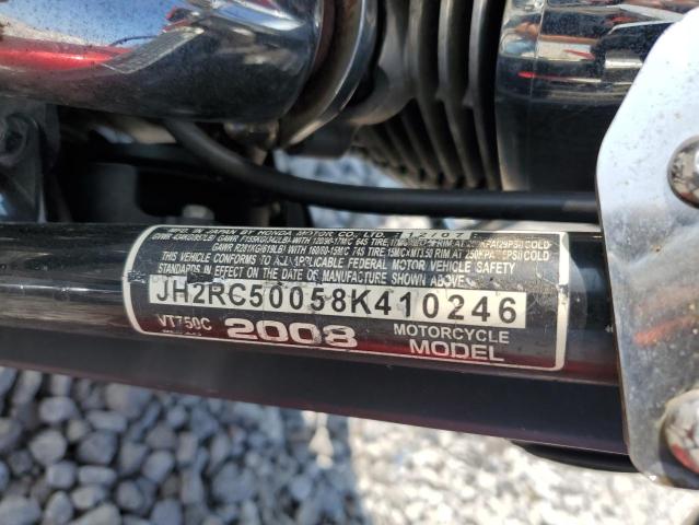 2008 HONDA VT750 C JH2RC50058K410246