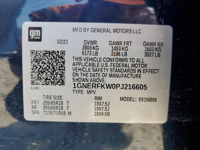 2023 CHEVROLET TRAVERSE L - 1GNERFKW0PJ216605