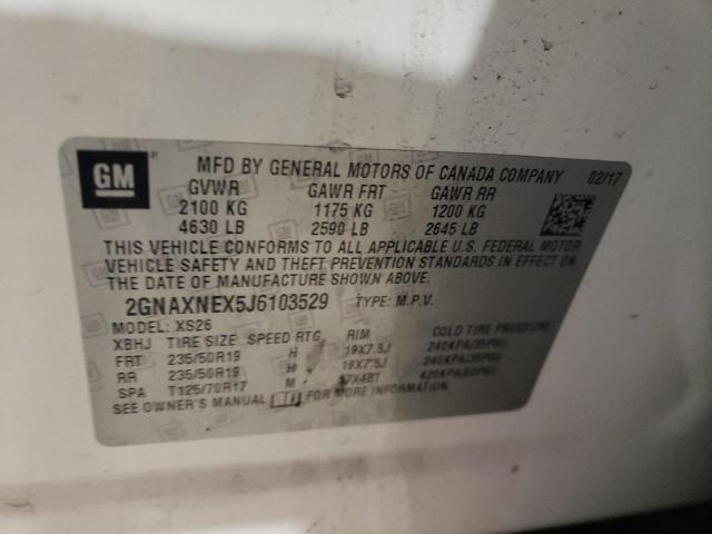 2018 CHEVROLET EQUINOX PR - 2GNAXNEX5J6103529