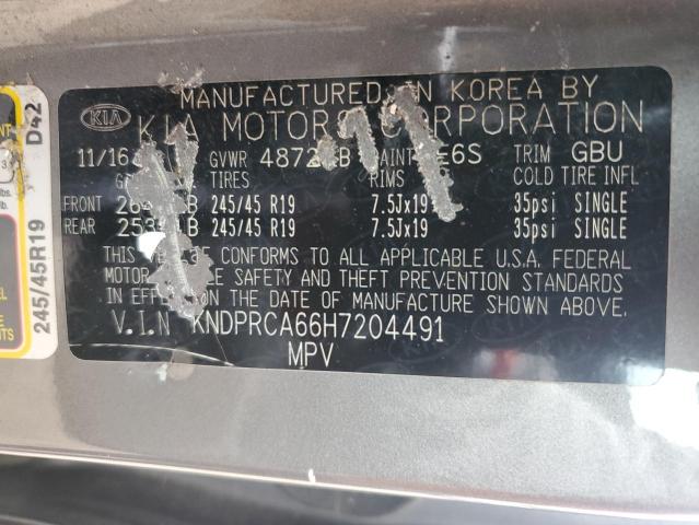 2017 KIA SPORTAGE S - KNDPRCA66H7204491