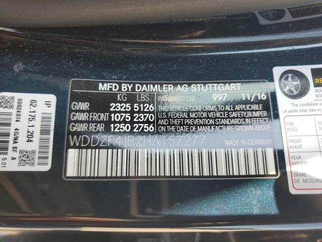 2017 MERCEDES-BENZ E 300 - WDDZF4JB2HA157277