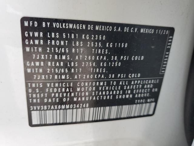 VIN 3VV3B7AX6MM034248 2021 Volkswagen Tiguan, SE no.13