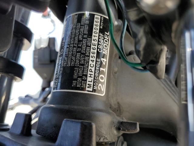 2014 HONDA CB500 F MLHPC4566E5100668