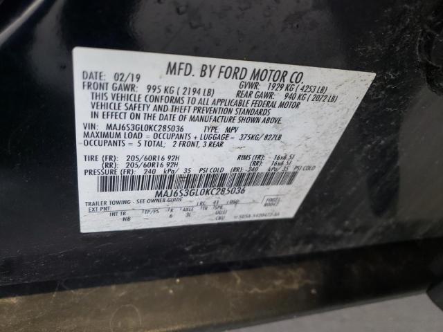 2019 FORD ECOSPORT S - MAJ6S3GL0KC285036
