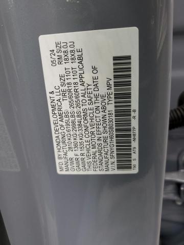 VIN 5FNYG1H60SB030181 2025 HONDA PILOT no.13