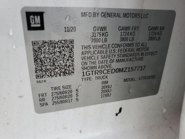 2021 GMC SIERRA K15 - 1GTR9CED0MZ157717