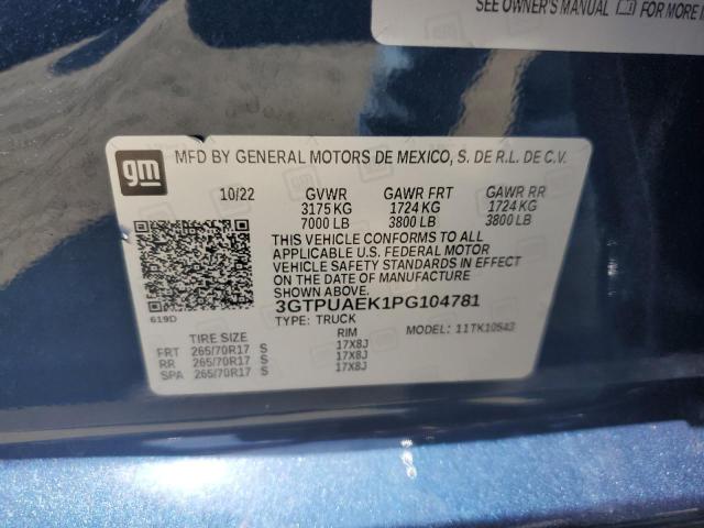 2023 GMC SIERRA K15 - 3GTPUAEK1PG104781