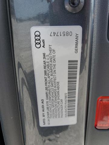 2024 AUDI S5 PRESTIG WAUB4CF51RA078972