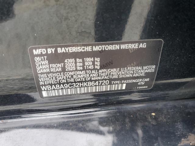 VIN WBA8A9C32HK864720 2017 BMW 3 Series, 320 I no.12