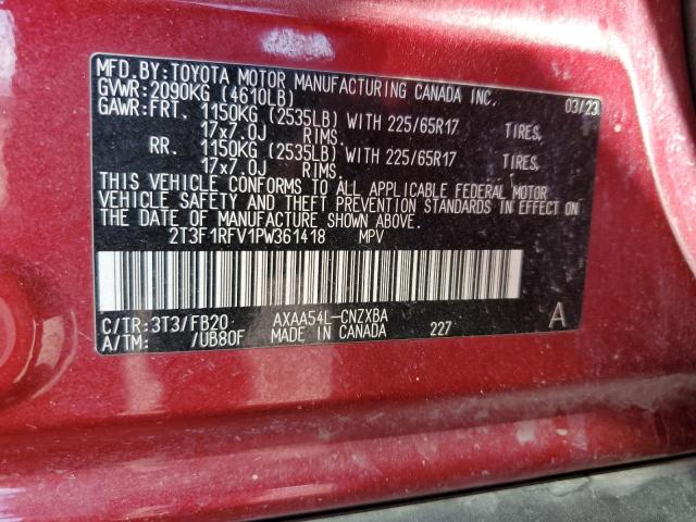 2023 TOYOTA RAV4 LE - 2T3F1RFV1PW361418