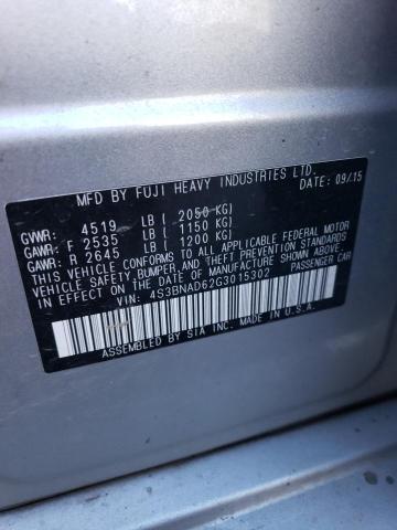 2016 SUBARU LEGACY 2.5 - 4S3BNAD62G3015302