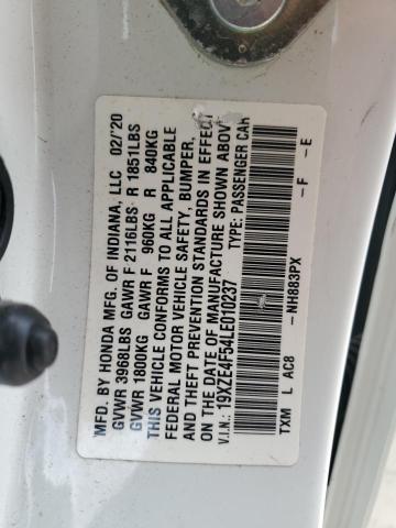 2020 HONDA INSIGHT EX 19XZE4F54LE010237  66772004