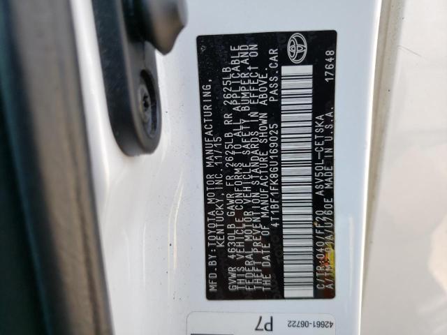 2016 TOYOTA CAMRY LE - 4T1BF1FK8GU169025