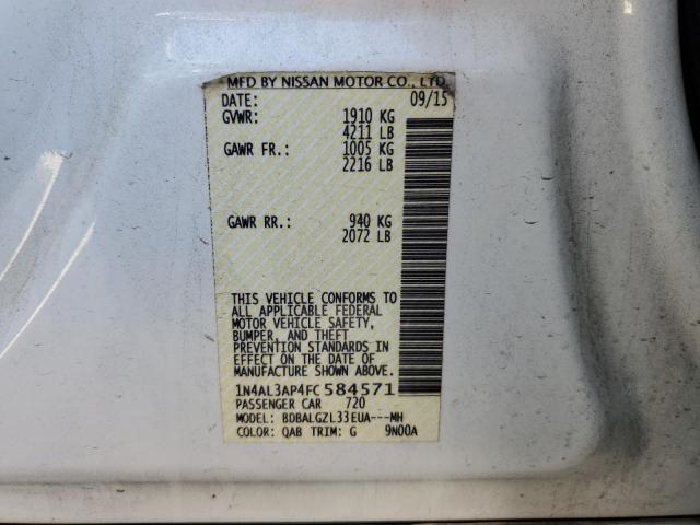 2015 NISSAN ALTIMA 2.5 - 1N4AL3AP4FC584571