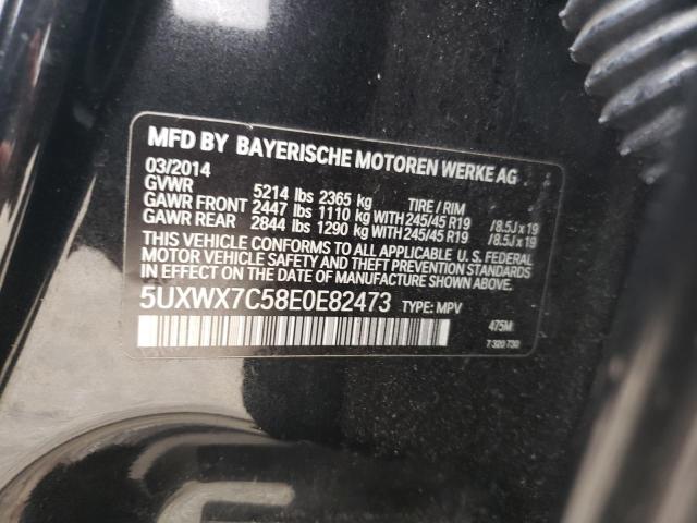 VIN 5UXWX7C58E0E82473 2014 BMW X3, Xdrive35I no.13