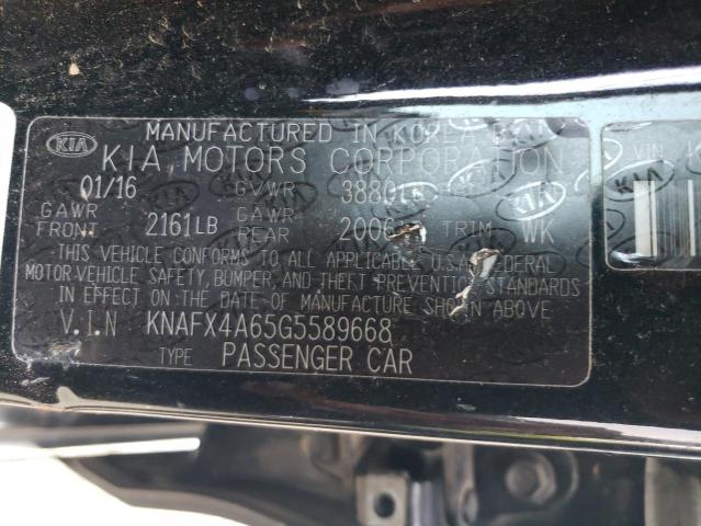 VIN KNAFX4A65G5589668 2016 KIA Forte, LX no.13