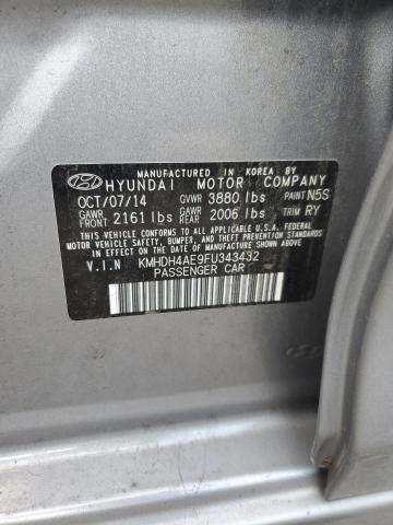 2015 HYUNDAI ELANTRA SE - KMHDH4AE9FU343432