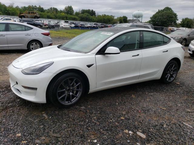 TESLA MODEL 3 2022 white  electric 5YJ3E1EAXNF168159 photo #1