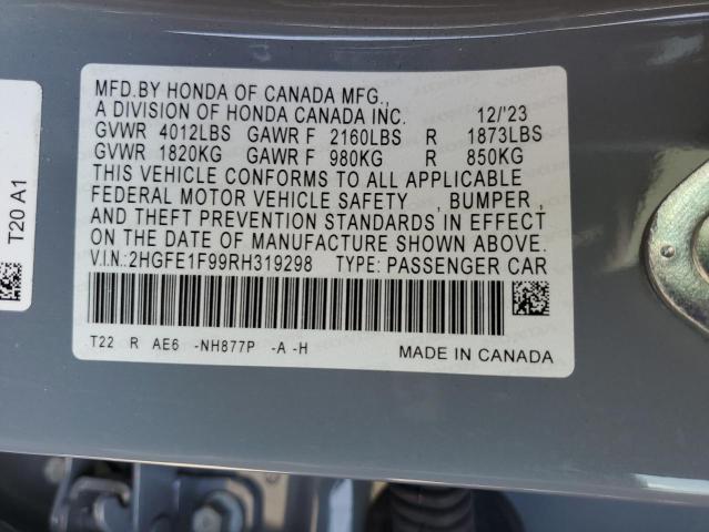 2024 HONDA 13V 2HGFE1F99RH319298