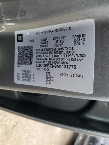 2021 CHEVROLET COLORADO - 1GCGSBEN9M1131775