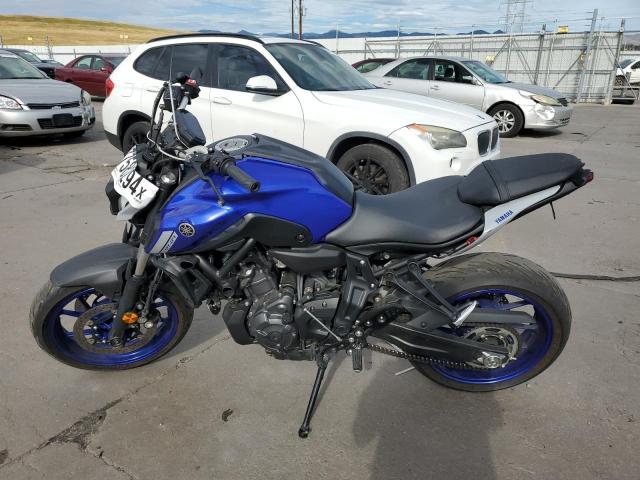 YAMAHA MT07 2021 blue  gas JYARM32E1MA002292 photo #4