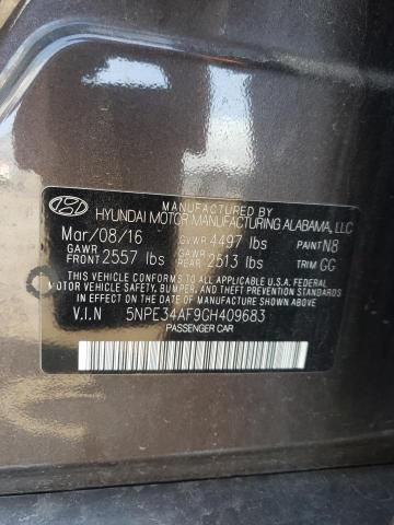 2016 HYUNDAI SONATA SPO - 5NPE34AF9GH409683