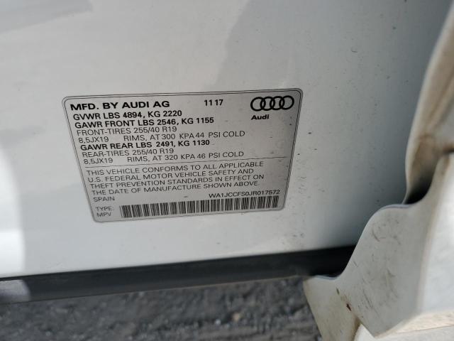 VIN WA1JCCFS0JR017572 2018 Audi Q3, Premium Plus no.13