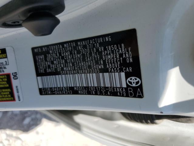 2019 TOYOTA COROLLA L - 5YFBURHE9KP873305