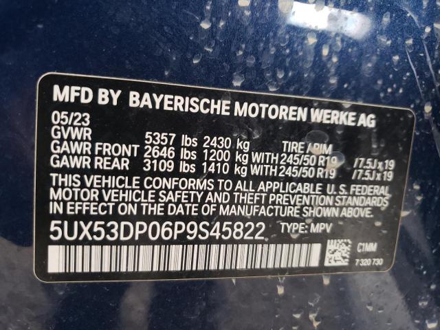 VIN 5UX53DP06P9S45822 2023 BMW X3, Xdrive30I no.14