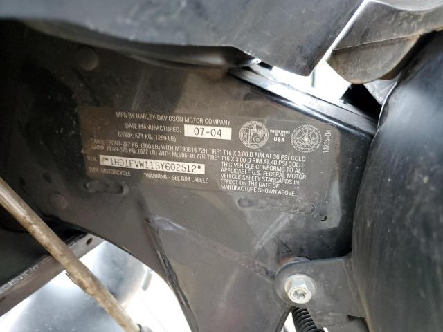 2005 HARLEY-DAVIDSON FLHTI 1HD1FVW115Y602512