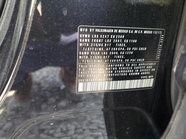 2018 VOLKSWAGEN TIGUAN S - 3VV1B7AX8JM087732