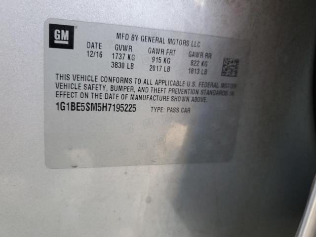 2017 CHEVROLET CRUZE LT - 1G1BE5SM5H7195225