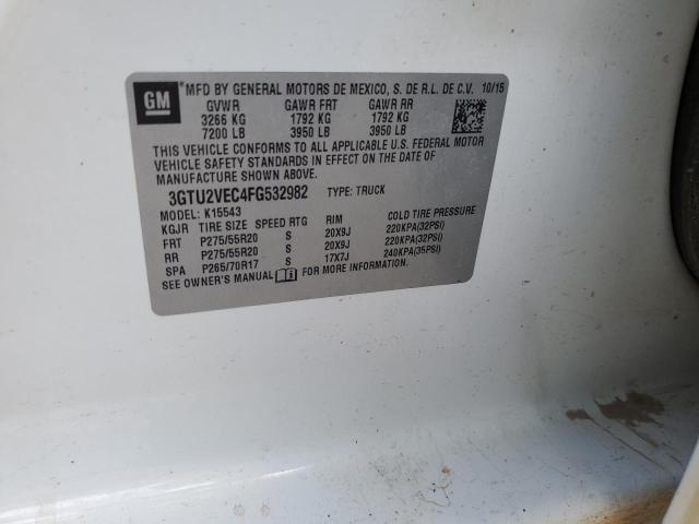 2015 GMC SIERRA K15 - 3GTU2VEC4FG532982