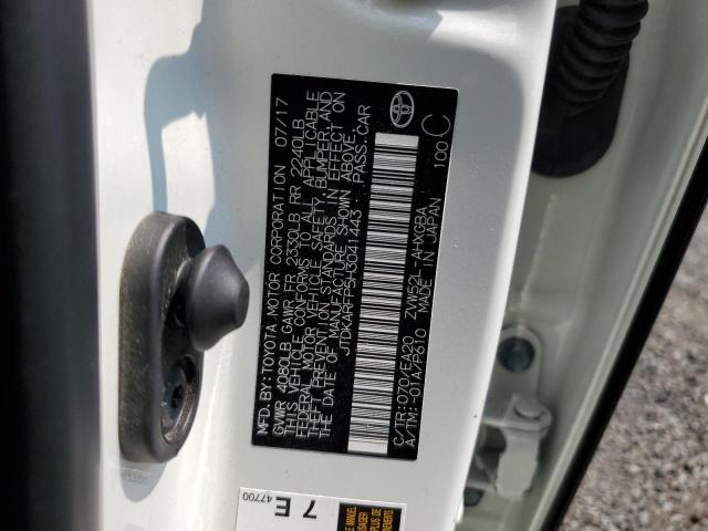 2017 TOYOTA PRIUS PRIM - JTDKARFP5H3041443