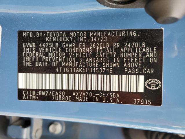 VIN 4T1G11AK5PU153716 2023 Toyota Camry, Se Night S... no.13