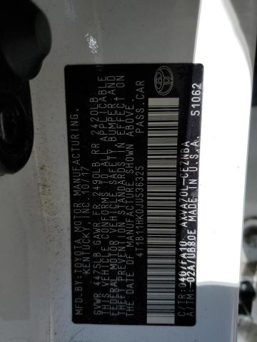 2018 TOYOTA CAMRY L - 4T1B11HK0JU536325