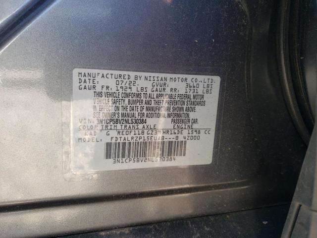 2022 NISSAN KICKS S - 3N1CP5BV2NL530384