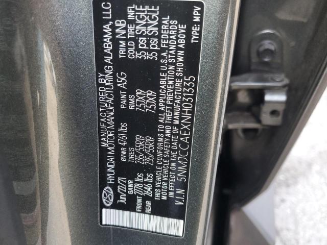 2022 HYUNDAI TUCSON SEL 5NMJCCAEXNH031335  69234224