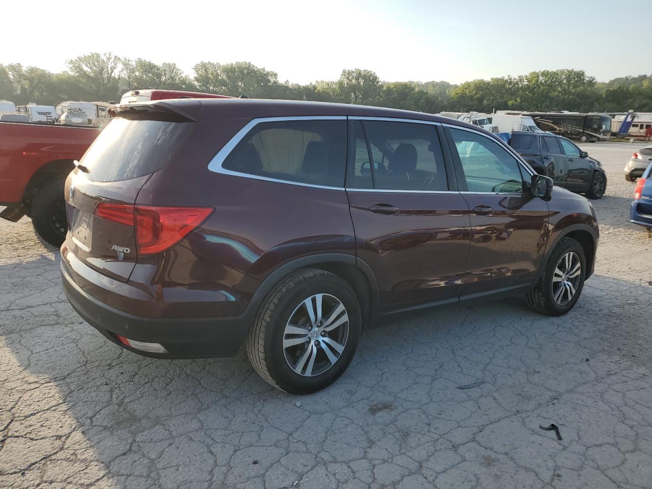 Lot #2872359717 2017 HONDA PILOT EXL