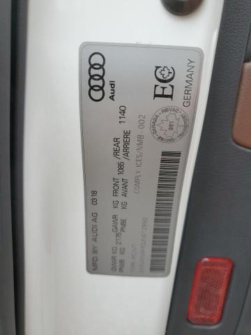 2018 AUDI A4 KOMFORT WAUANAF40JN012950
