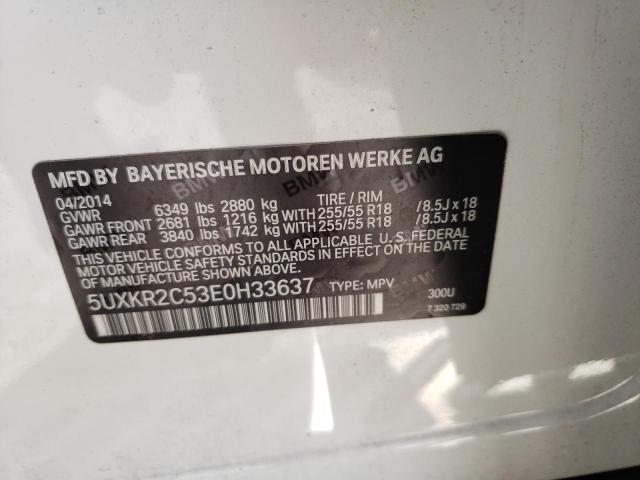 VIN 5UXKR2C53E0H33637 2014 BMW X5, Sdrive35I no.13