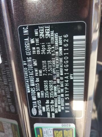 2016 KIA SORENTO EX - 5XYPH4A14GG011626