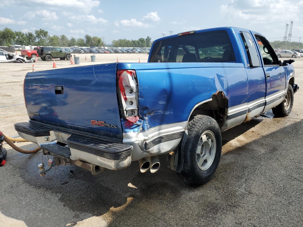 CHEVROLET C1500 1997 blue  gas 1GTEC19R5VE520628 photo #4