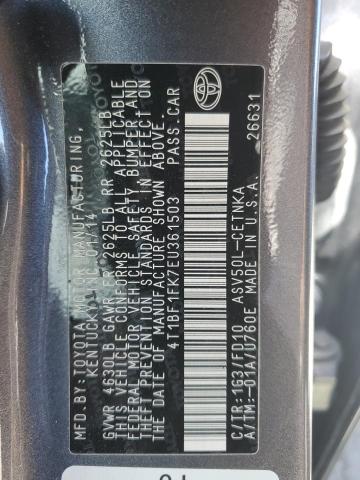 VIN 4T1BF1FK7EU361503 2014 Toyota Camry, L no.13