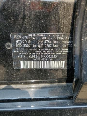 2019 HYUNDAI SONATA PLU KMHE14L24KA092620