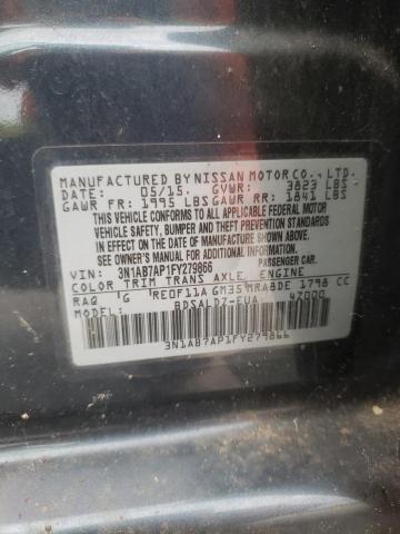 2015 NISSAN SENTRA S - 3N1AB7AP1FY279866